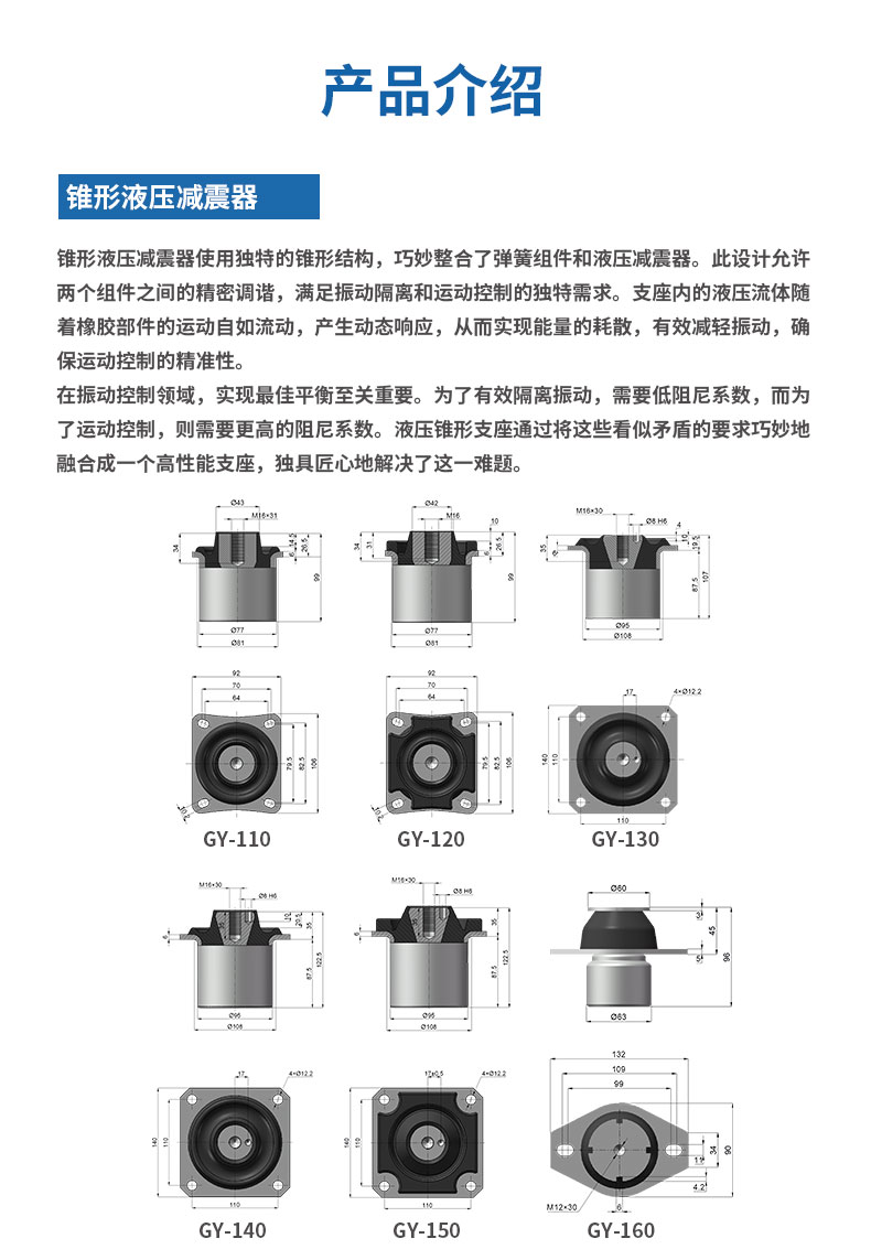 锥形液压减震器详情2